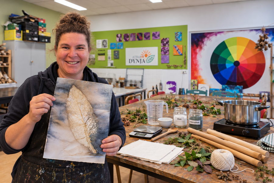 Ecoprinting on paper